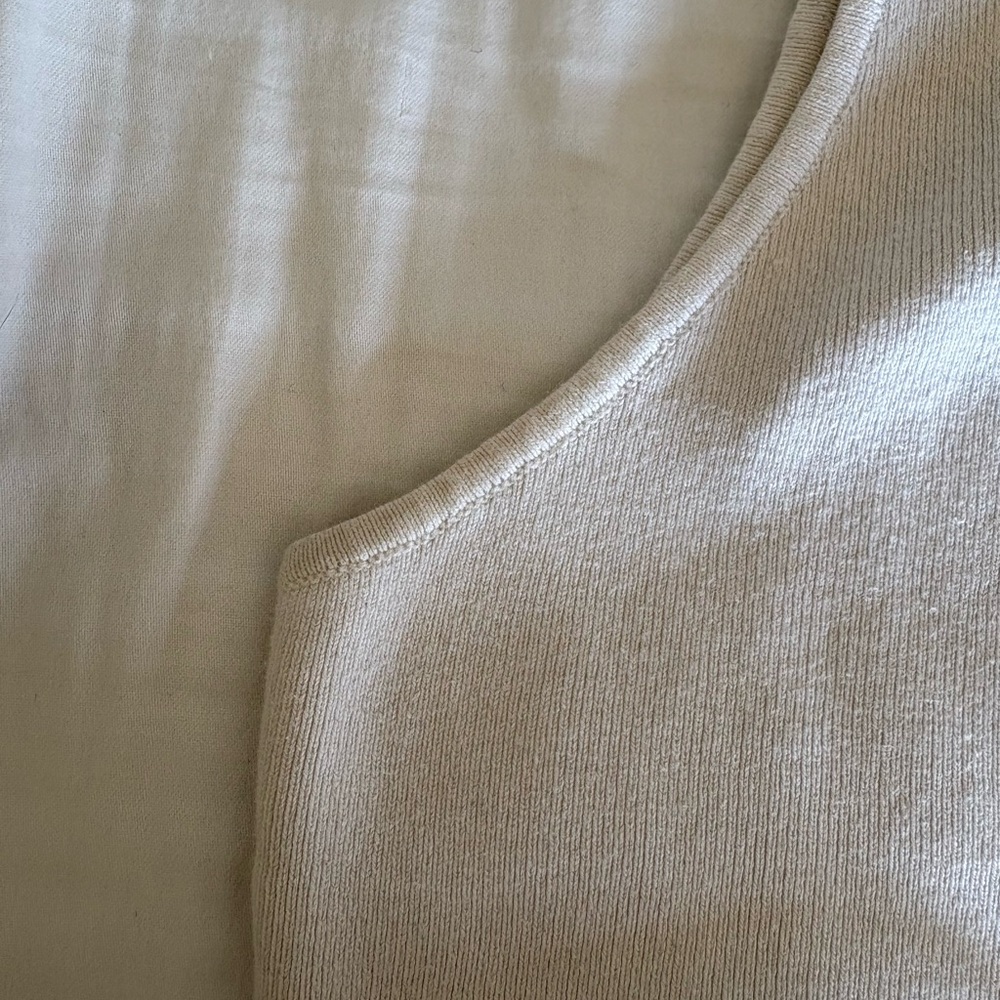 Glamorous Women's Cream Cropped Tank Top size S - Picture 8 of 9